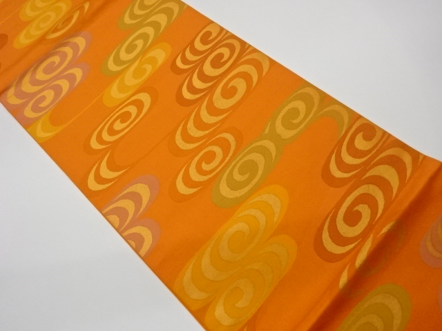 リサイクル　流水模様織出し袋帯